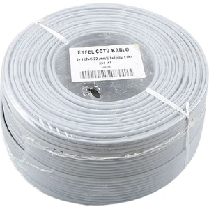 EF-C250 2+1 2x0.22 Folyolu Lüks Cctv Kablo - 250M
