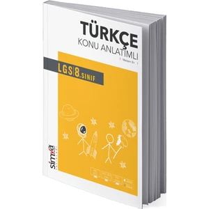 Simya Yayınları  8.Sınıf Türkçe Konu Anlatımlı Kitabı