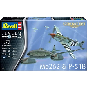 Maket Combat Messerschmitt ME262 P-51B Mustang VSU03711