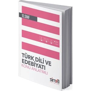 Simya Yayınları  10.Sınıf Türk Dili ve Edebiyatı Konu Anlatımlı Kitabı