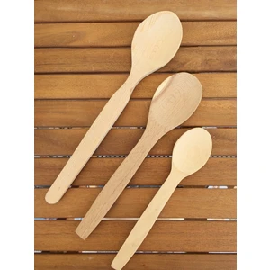 3 Boy Ahşap Servis Kaşığı