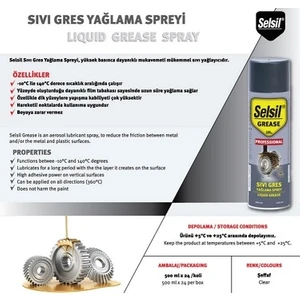 Sıvı Gres Sprey 1 Adet  500 ml Zincir Yağlama Spreyi - Selsil