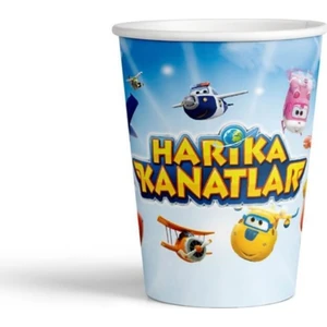 Morbeyazhome  Harika Kanatlar Karton Bardak 200 cc 8 Adet