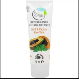 Organik Sertifikalı Beyzlatıcı Diş Macunu Papaya-Nane-Aloe Vera 75 ml