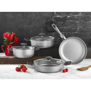 Fred 7'li Tencere Seti Gri Renk