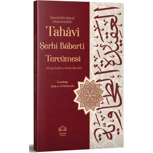 Tahavi Şerhi Baberti Tercümesi Kırık Manalı