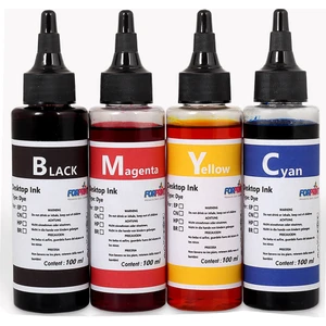 Bitmeyen Kartuşlu Canon Yazıcı Için Uyumlu Mürekkep Seti 4X100ML