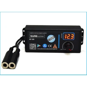 XLT-155 5 Amper Çift Jaklı Dijital Ekranlı Tattoo Dövme Makinası Adaptörü - li