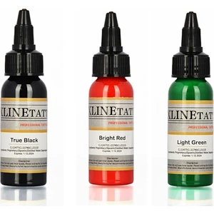 1 Oz Xlinetattoo Dövme Boyası Seti - 3 x 30 ml Dövme Mürekkebi +