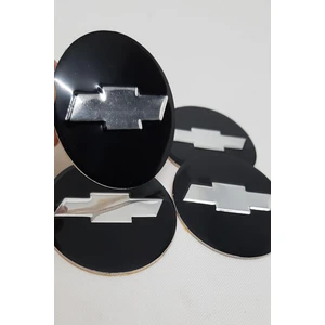 Jant Göbeği Arma Chevrolet Alüminyum 60 mm 4'lü Set Siyah