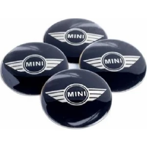 Jant Göbeği Arma Mini Cooper Plasto Damla 60 mm 4'lü Set Siyah