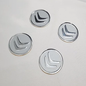 Jant Göbeği Arma Citroen Alüminyum 60 mm 4'lü Set Silver