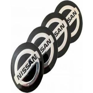 Jant Göbeği Arma Nissan Alüminyum 60 mm 4'lü Set Siyah