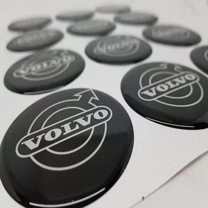 Jant Göbeği Arma Volvo Plasto Damla 60 mm 4'lü Set Siyah