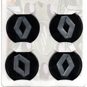 Jant Göbeği Arma Renault Alüminyum 60 mm 4'lü Set Siyah