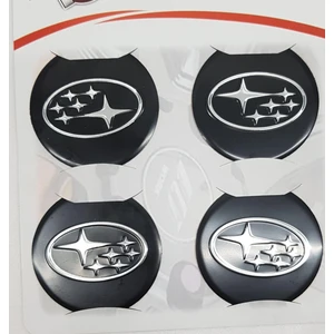 Jant Göbeği Arma Subaru Alüminyum 60 mm 4'lü Set Siyah