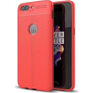 One Plus 5 Deri Görünümlü Lux Niss Silikon Kılıf