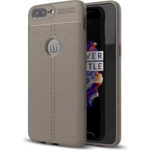 One Plus 5 Deri Görünümlü Lux Niss Silikon Kılıf
