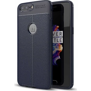 One Plus 5 Deri Görünümlü Lux Niss Silikon Kılıf