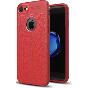 Apple iPhone 7 Plus Deri Görünümlü Lux Niss Silikon Kılıf