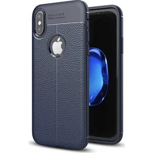 Apple iPhone X Deri Görünümlü Lux Niss Silikon Kılıf