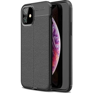 Apple iPhone 11 Deri Görünümlü Lux Niss Silikon Kılıf