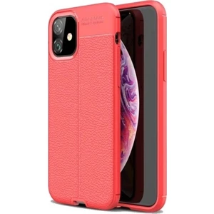 Apple iPhone 11 Pro Max Deri Görünümlü Lux Niss Silikon Kılıf