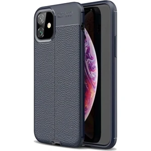 Apple iPhone 11 Pro Max Deri Görünümlü Lux Niss Silikon Kılıf
