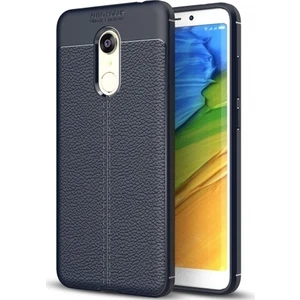 Xiaomi Redmi 5 Plus Deri Görünümlü Lux Niss Silikon Kılıf