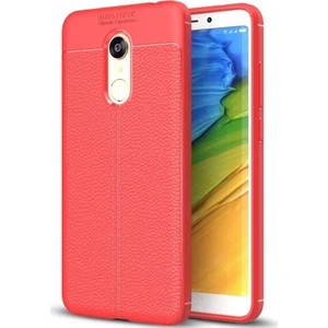 Xiaomi Redmi 5 Plus Deri Görünümlü Lux Niss Silikon Kılıf