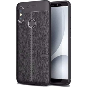 Xiaomi Mi A2 Deri Görünümlü Lux Niss Silikon Kılıf