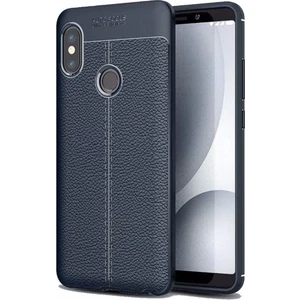 Xiaomi Mi A2 Lite Deri Görünümlü Lux Niss Silikon Kılıf