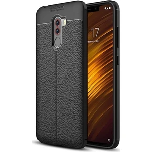 Xiaomi Pocophone F1 Deri Görünümlü Lux Niss Silikon Kılıf