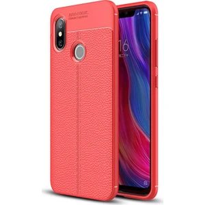 Xiaomi Redmi Note 6 Pro Deri Görünümlü Lux Niss Silikon Kılıf