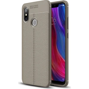 Xiaomi Redmi Note 6 Pro Deri Görünümlü Lux Niss Silikon Kılıf