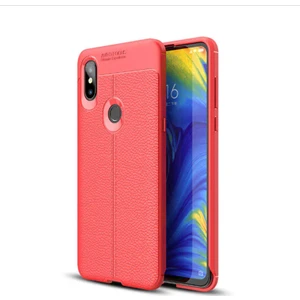 Xiaomi Mi Mix 3 Deri Görünümlü Lux Niss Silikon Kılıf
