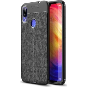 Xiaomi Redmi Note 7 Deri Görünümlü Lux Niss Silikon Kılıf