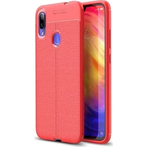 Xiaomi Redmi Note 7 Deri Görünümlü Lux Niss Silikon Kılıf