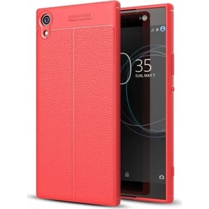 Sony Xa1 Plus G3421 Deri Görünümlü Lux Niss Silikon Kılıf