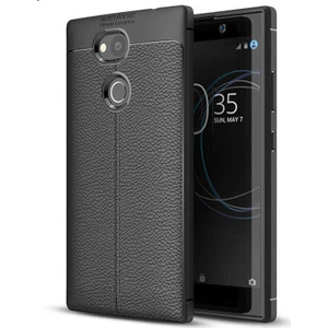 Sony Xperia Xa2 Deri Görünümlü Lux Niss Silikon Kılıf