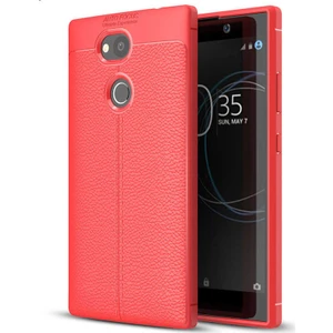 Sony Xperia Xa2 Ultra H4233 Deri Görünümlü Lux Niss Silikon Kılıf