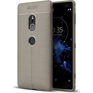 Sony Xperia Xz2 Deri Görünümlü Lux Niss Silikon Kılıf