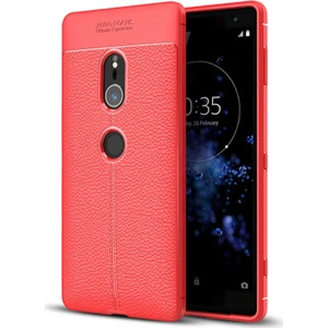 Sony Xperia Xz2 Deri Görünümlü Lux Niss Silikon Kılıf