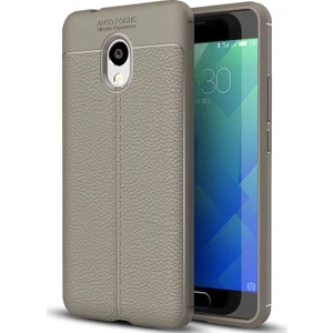 Meizu M5S Deri Görünümlü Lux Niss Silikon Kılıf