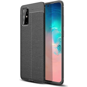 Samsung Galaxy S20+ Plus Deri Görünümlü Lux Niss Silikon Kılıf