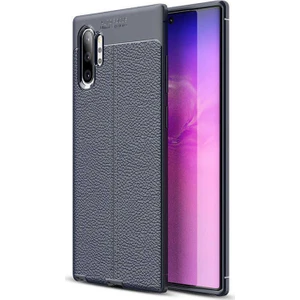 Samsung Galaxy Note 10+ Plus Deri Görünümlü Lux Niss Silikon Kılıf