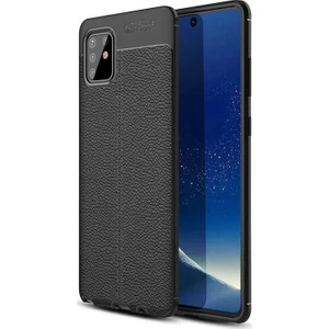 Samsung Galaxy Note 10 Lite (A81) Deri Görünümlü Lux Niss Silikon Kılıf