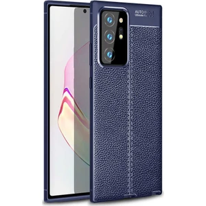 Samsung Galaxy Note 20 Ultra Deri Görünümlü Lux Niss Silikon Kılıf