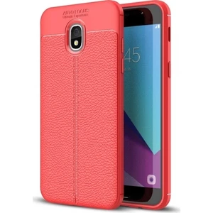 Samsung Galaxy J7 Pro Deri Görünümlü Lux Niss Silikon Kılıf
