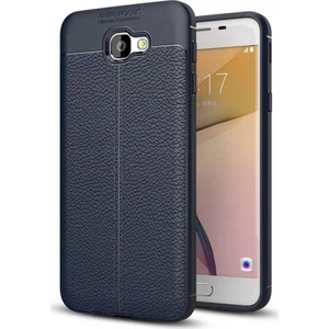 Samsung Galaxy J5 Prime Deri Görünümlü Lux Niss Silikon Kılıf